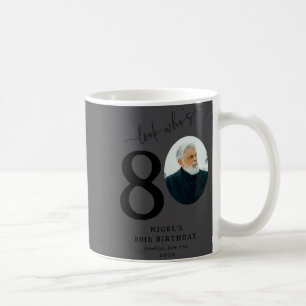 Funny Look Whos 80 Stylish 80th Birthday  Coffee Mug