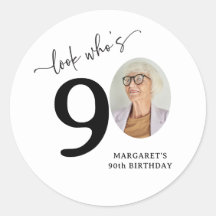 Funny 'Look Who's 90' Stylish 90th Birthday