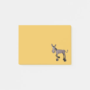 Funny Looking Big Eyed Donkey Post-it Notes