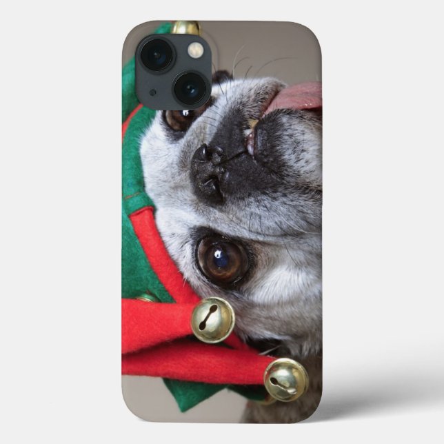 Funny looking pug with tongue hanging out Case-Mate iPhone case (Back)