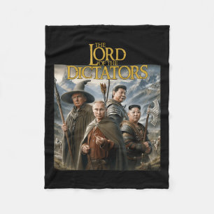 Funny Lord Dictators Anti Putin Trump Kim Jong-un Fleece Blanket