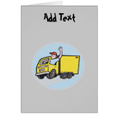 Funny Lorry Truck Driver cartoon personalized (Front)