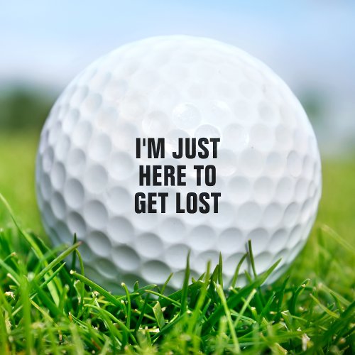 Funny Lost Ball Duffer Golfer Bad Golfing Joke