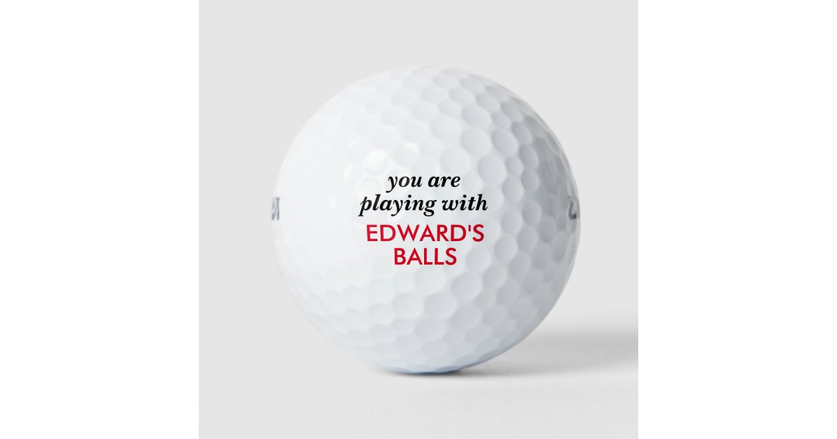 Help I Lost, Funny personalised customizable Name Golf Balls