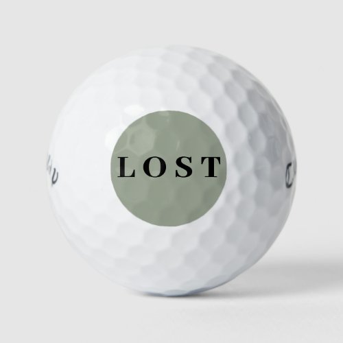 Funny Lost Callaway Humor Golf Balls