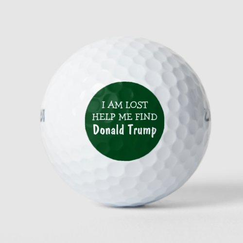 Funny Lost Donald Trump Golf Balls