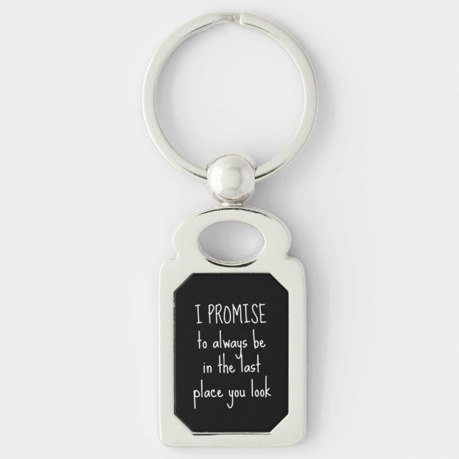 Funny Lost Keys Promise Keychain (Front)