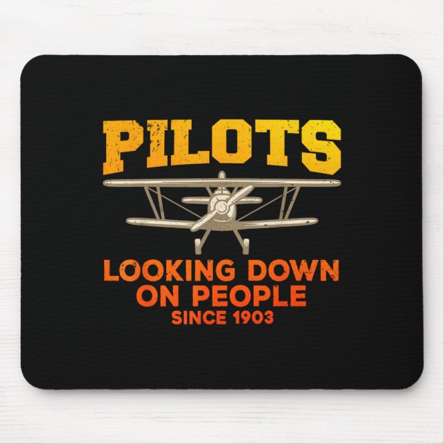 Funny Lot Design For Men Women Aviation Airplane L Mouse Pad (Front)