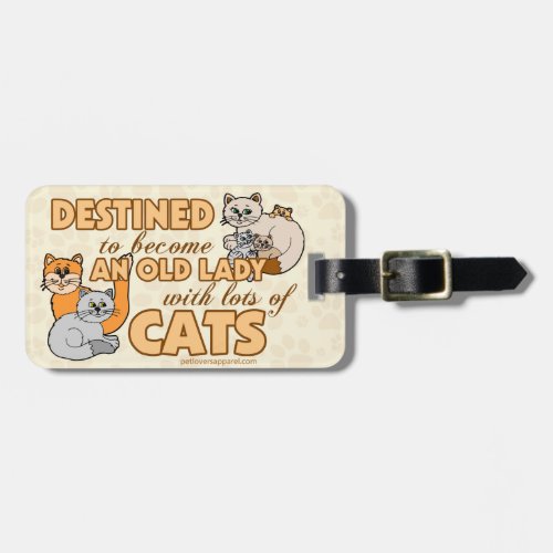Funny Lots of Cats Design Luggage Tag