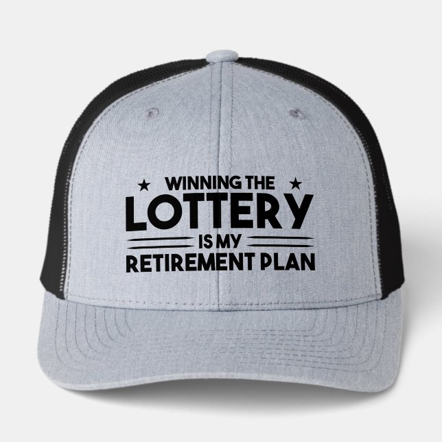 Funny lottery winning retirement plan  (Front)