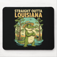 Funny Louisiana Alligator Retro Wildlife Travel Ba