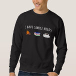 Funny Love Camping Reading Coffee Sweatshirt<br><div class="desc">Funny Love Camping Reading Coffee</div>