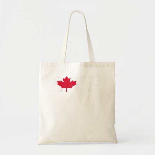 Funny Love Canada Maple Leaf Canadian Roots Americ Tote Bag