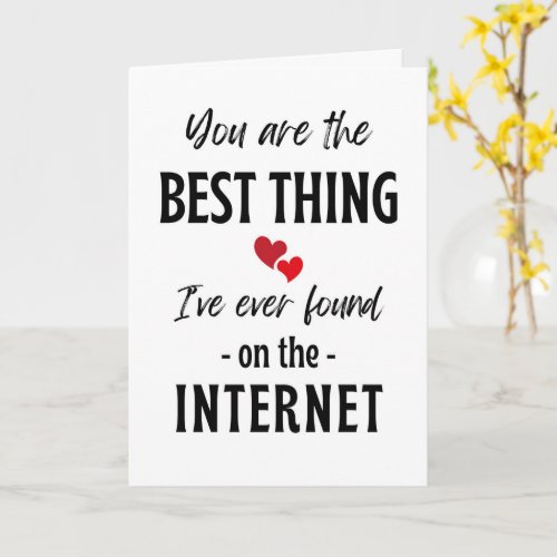 Funny Love card for her for him for best friend Card
