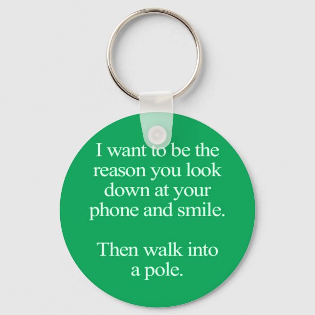 FUNNY LOVE CRUSH QUOTES SAYINGS EXPRESSIONS TEXT M KEYCHAIN (Front)