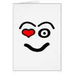 Funny love face card