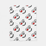 Funny love face fleece blanket