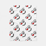 Funny love face fleece blanket