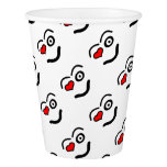 Funny love face paper cup