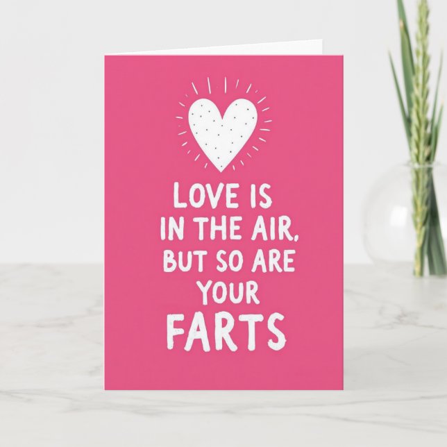 Funny Love Farts Card (Front)
