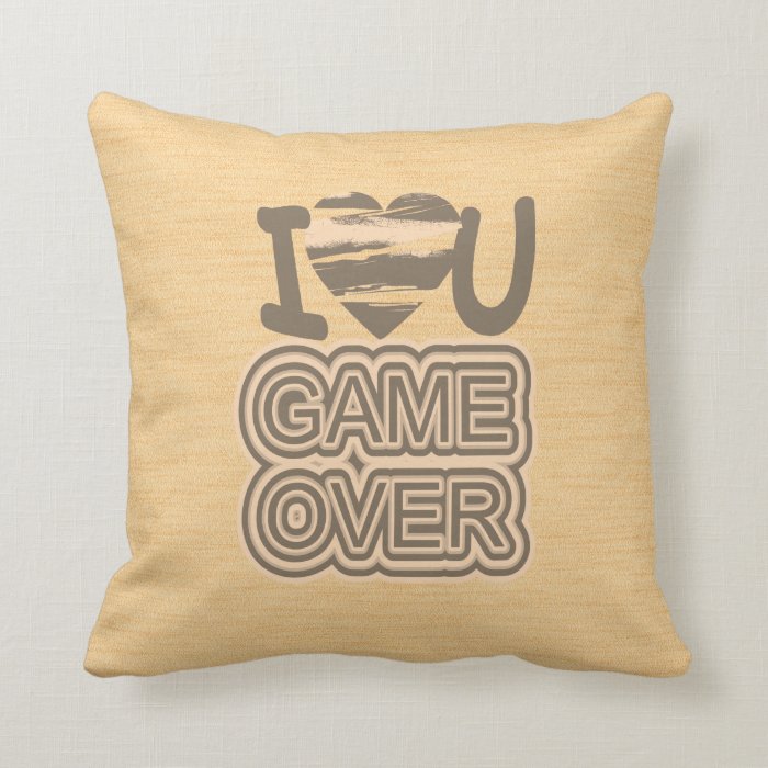Funny Love Game Over 2 Pillow