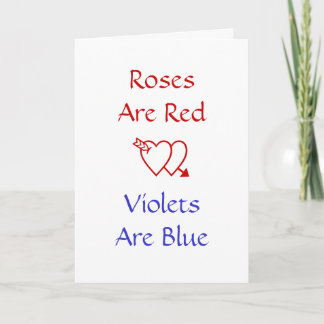 Funny Love Graduation Card: Roses are Red Card