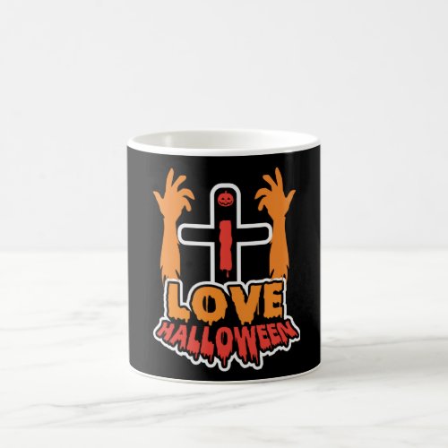 Funny Love Halloween Spooky Zombie Hands Coffee Mug
