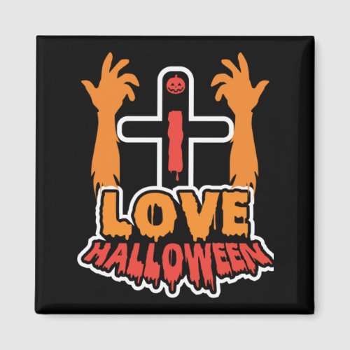 Funny Love Halloween Spooky Zombie Hands Magnet