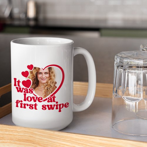 Funny Love Heart Photo Coffee Mug