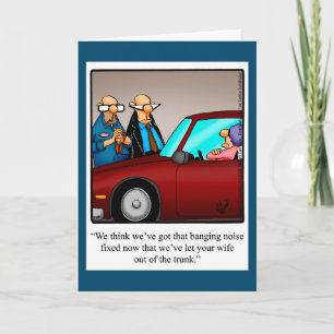 Funny Love & Marriage Humor Blank Greeting Card