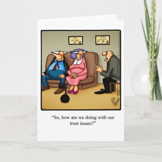 Funny Love & Marriage Humor Greeting Card (Front)