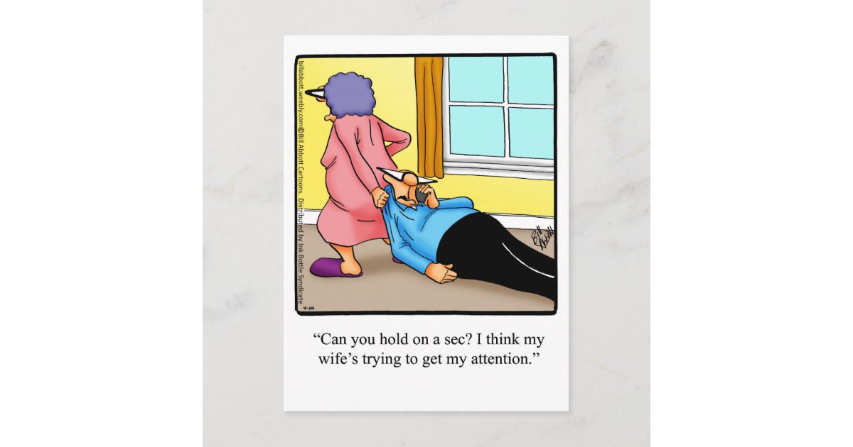 Funny Love And Marriage Humor Postcard Zazzle