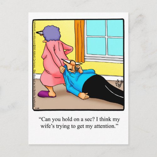 Funny Love  Marriage Humor Postcard