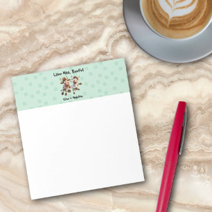 Funny “Love Moo Bestie” Personalized Best Friends Notepad