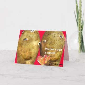 Funny Love Potatoes Valentine Card