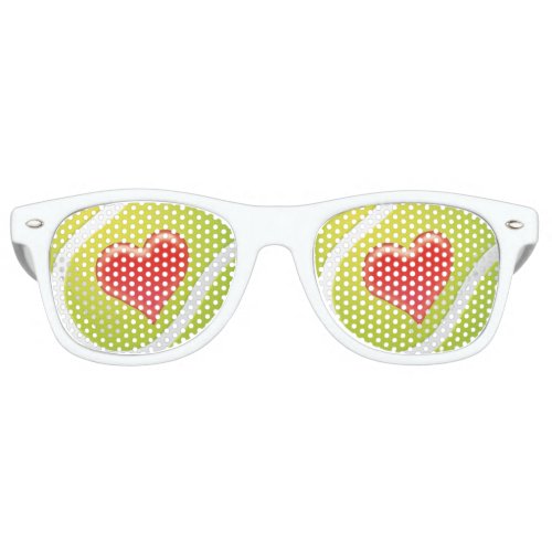 Funny Love Tennis Gift  Sport fan Retro Sunglasses