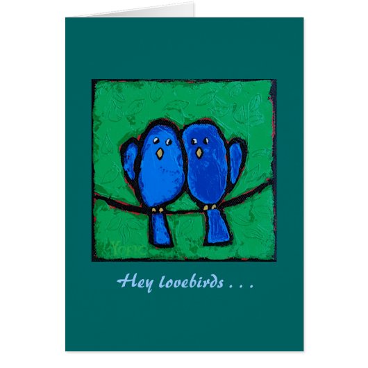 funny lovebird card (Front)