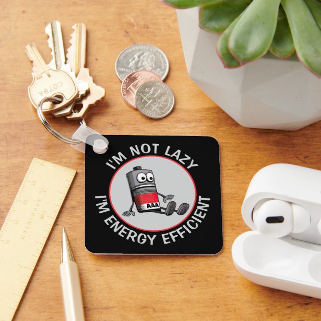 Funny Low Battery Keychain (Desk)