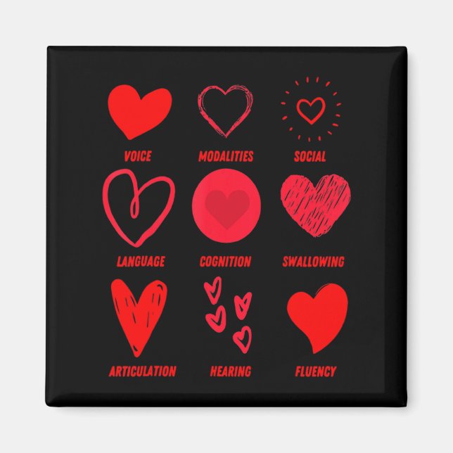 Funny Lsp Speech Language Pathologist Valentines  Magnet (Front)