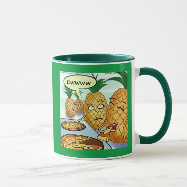 Funny LTCartoons Pineapple Pizza Comic  Mug (Right)