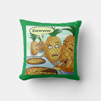 Funny LTCartoons Pineapple Pizza Comic  Throw Pillow