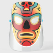 Funny Lucha Libre Luchador Wrestling Face Shield (Front)
