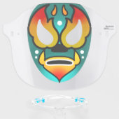 Funny Lucha Libre Luchador Wrestling Theme Face Shield (Front w/Glasses)