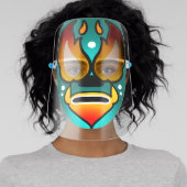 Funny Lucha Libre Luchador Wrestling Theme Face Shield (Insitu)