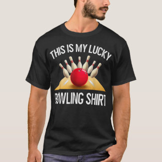 Funny LUCKY BOWLING Team Vintage Retro Gift 1053 T-Shirt