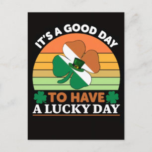 Funny Lucky Goose St Patricks Day Design Postcard