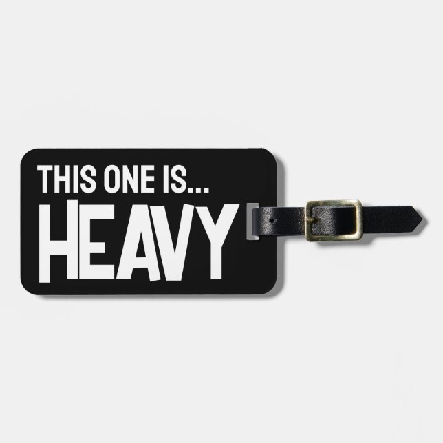 Funny luggage tag for the overpacker (Front Horizontal)