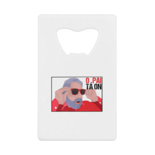 Funny Lula Meme with Sunglasses Credit Card Bottle Opener