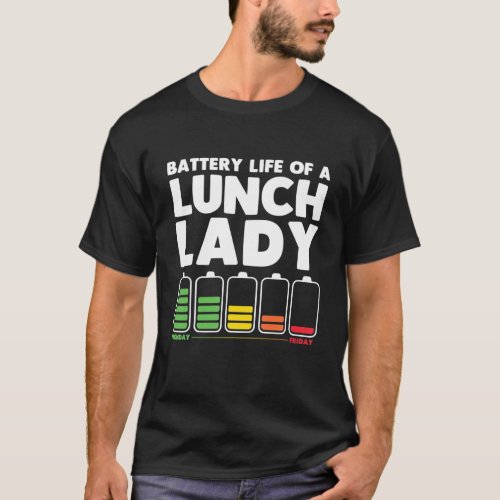 Funny Lunch Lady Art For Men Women Cafeteria Lunch T_Shirt