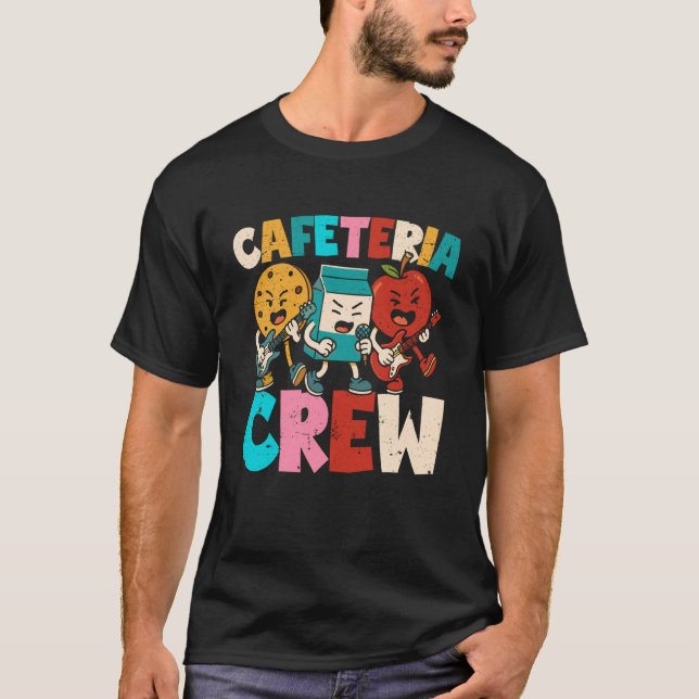 Funny Lunch Lady School Cafeteria Crew T-Shirt (Front)
